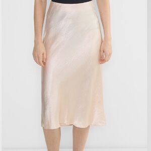 Aritzia Babaton Satin Slip Midi Skirt